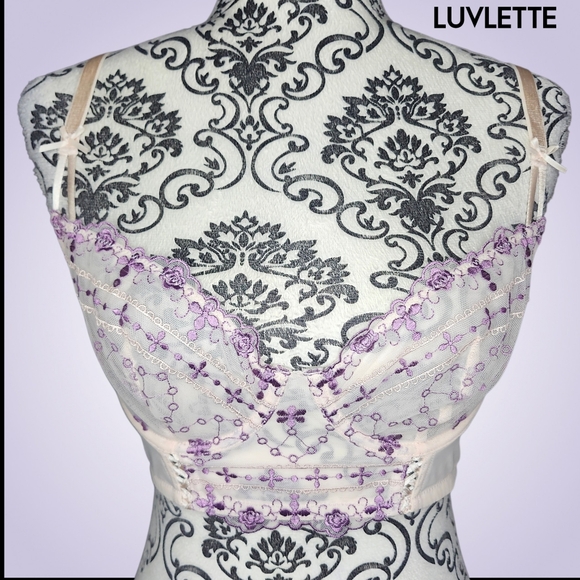 Luvlette Other - LUVLETTE Lace Underlined Balconette Bra - 75D